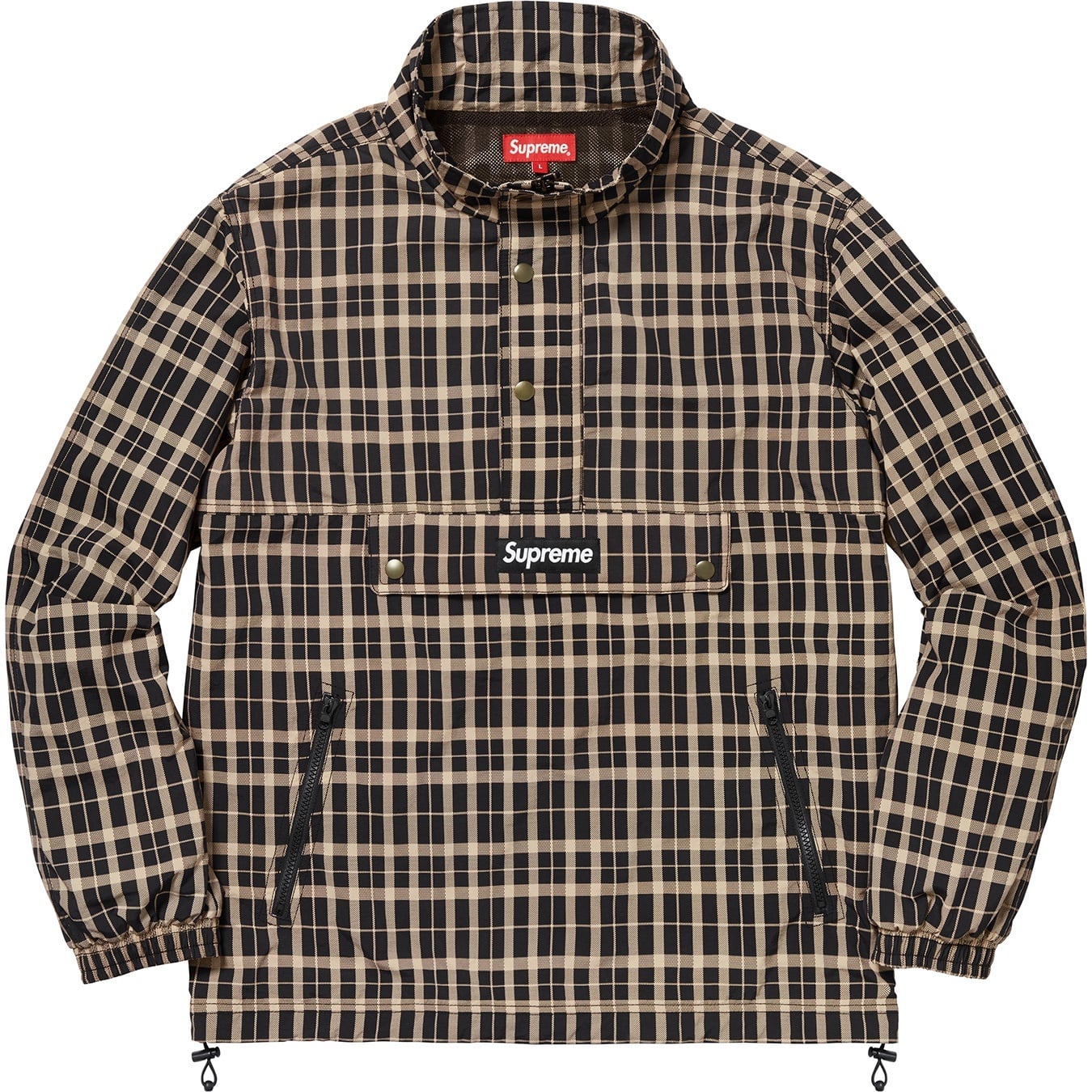 Nylon Plaid Pullover view 2